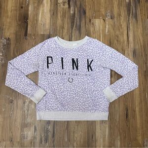 VTG Y2K 2000s Victoria’s Secret PINK VSPINK Purple Leopard Sweatshirt